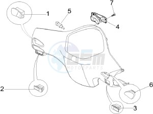 LX 150 4T ie E3 Vietnam drawing Selectors - Switches - Buttons