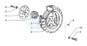 Runner 125 FX 2t drawing Rear wheel (vehicle withrear hub brake)