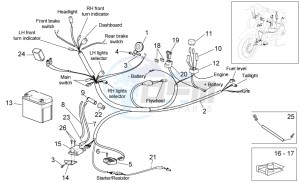 Scarabeo 50 4t 2v e2 drawing Electrical system