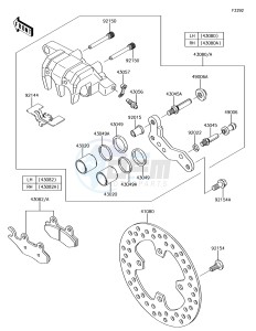 BRUTE FORCE 750 4x4i EPS KVF750GFF EU drawing Front Brake