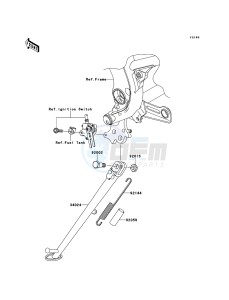 VERSYS KLE650B9F GB XX (EU ME A(FRICA) drawing Stand(s)