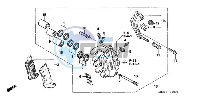 L. FRONT BRAKE CALIPER