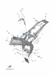 XSR125 MTM125 (BFG1) drawing FRAME