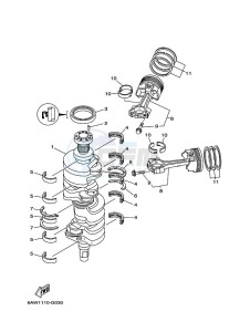 FL350AETU drawing CRANKSHAFT--PISTON