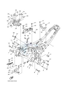 MT07 700 (1WSA) drawing FRAME