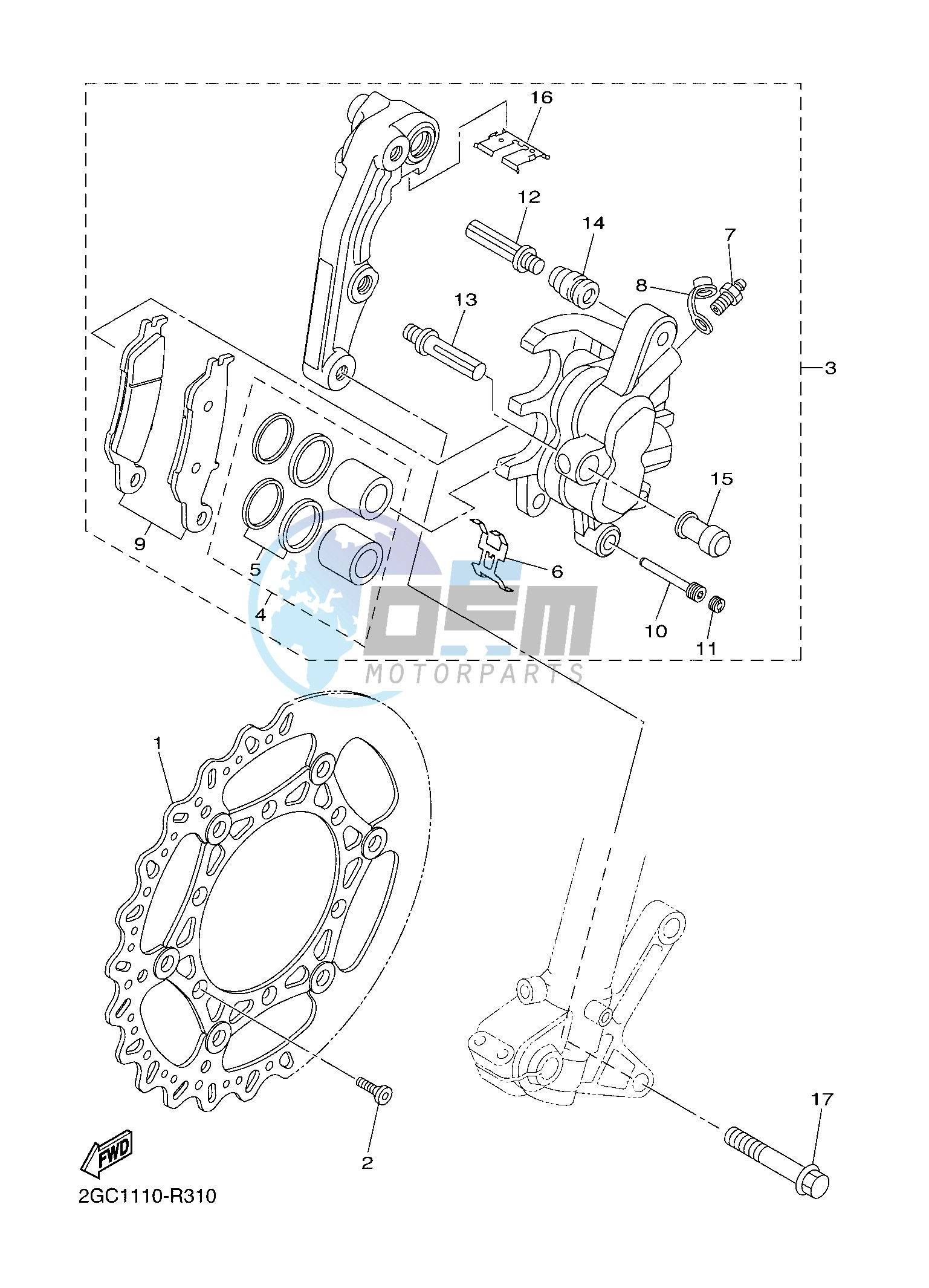 FRONT BRAKE CALIPER