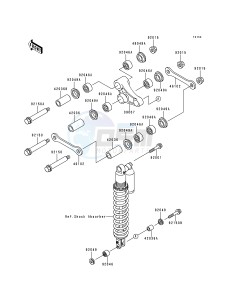 KDX 200 H [KDX200] (H2-H5) [KDX200] drawing REAR SUSPENSION