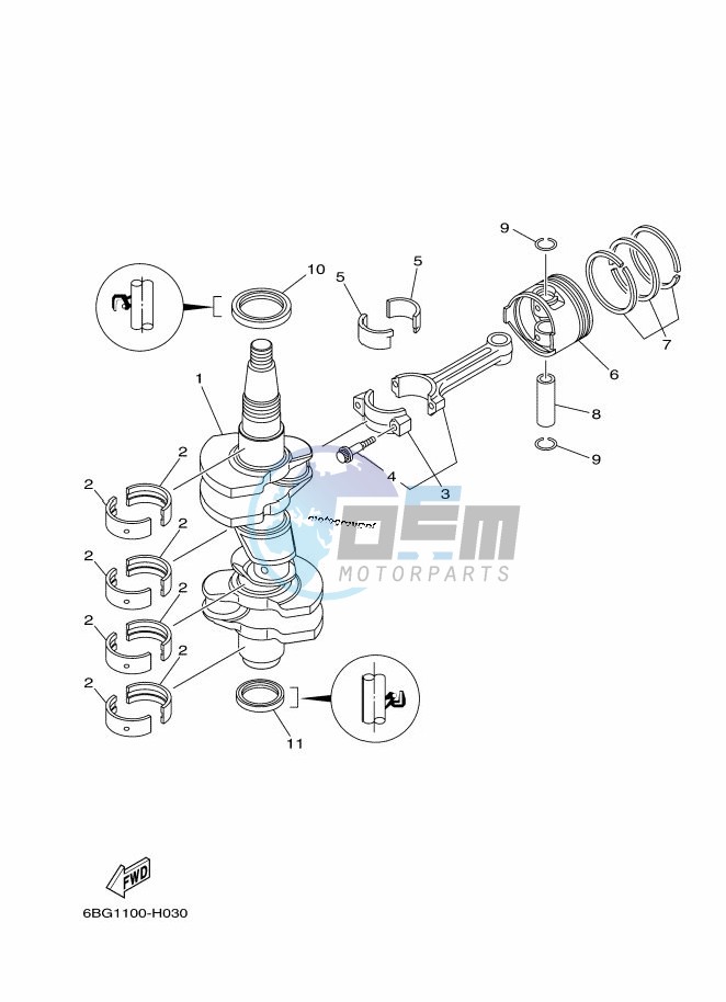 CRANKSHAFT--PISTON