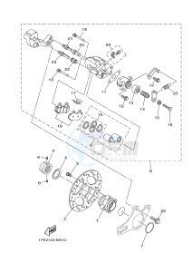 YFM700R YFM7RD RAPTOR 700R (1PE2 1PE3 1PE4) drawing REAR BRAKE CALIPER