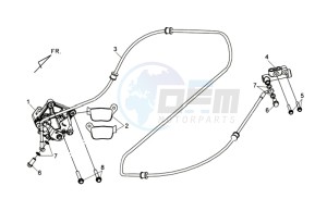 MAXSYM 400 EFI drawing REAR BRAKE CALIPER