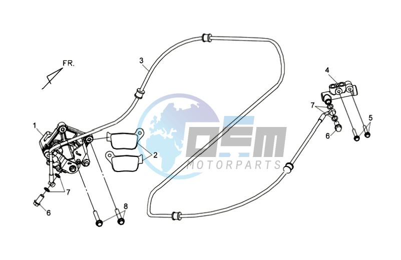 REAR BRAKE CALIPER