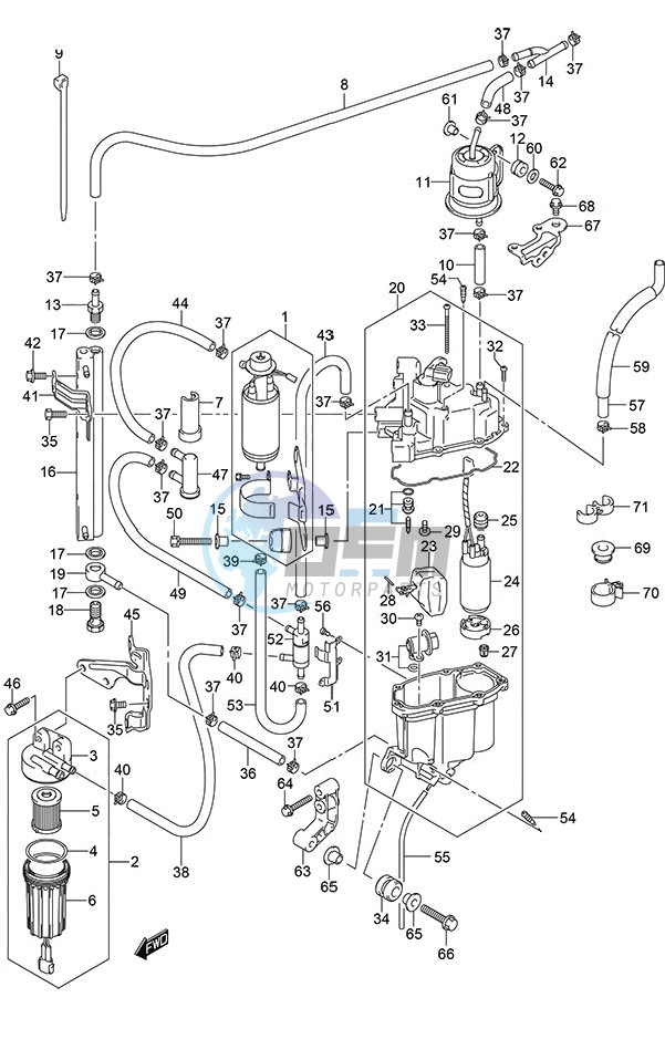 Fuel Pump/Fuel Vapor Separator