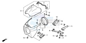 VF750CD drawing BIKINI COWL