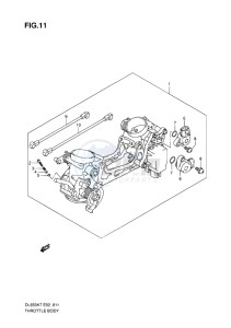 DL650 ABS V-STROM EU-UK drawing THROTTLE BODY