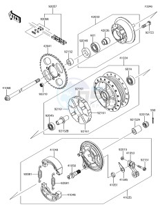 KLX110 KLX110CGF EU drawing Rear Hub