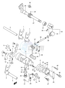 GZ125 (P19) drawing GEAR SHIFTING (MODEL K3)