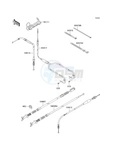 KVF 650 A [PRAIRIE 650 4X4] (A1) [PRAIRIE 650 4X4] drawing CABLES