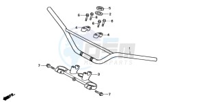 CR80R drawing HANDLE PIPE/TOP BRIDGE