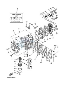 E40GMHS drawing CYLINDER--CRANKCASE