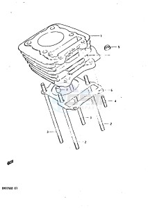 DR125S (Z-D) drawing CYLINDER