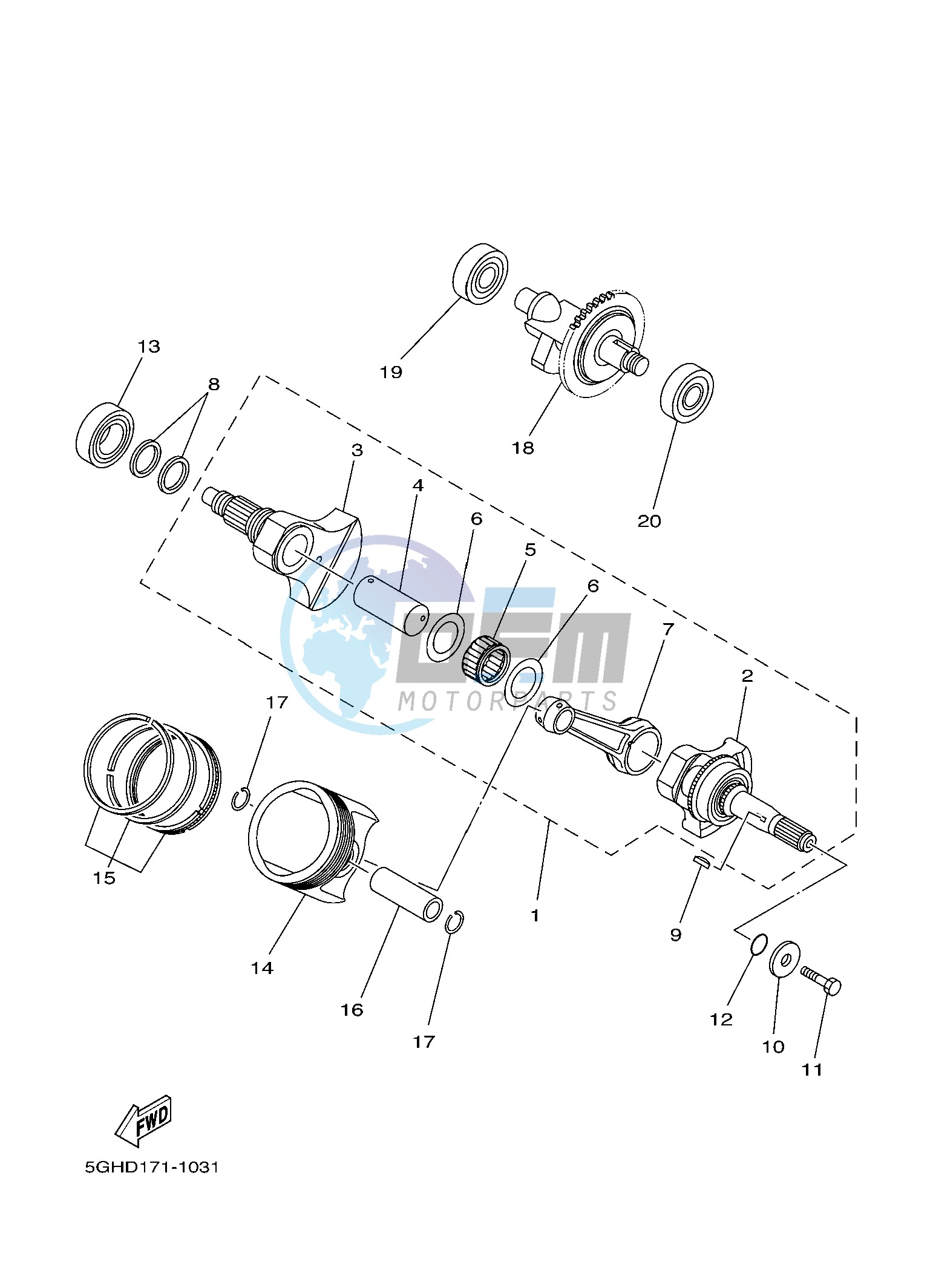 CRANKSHAFT & PISTON