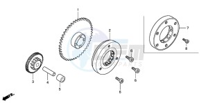 CBR125R drawing STARTING CLUTCH