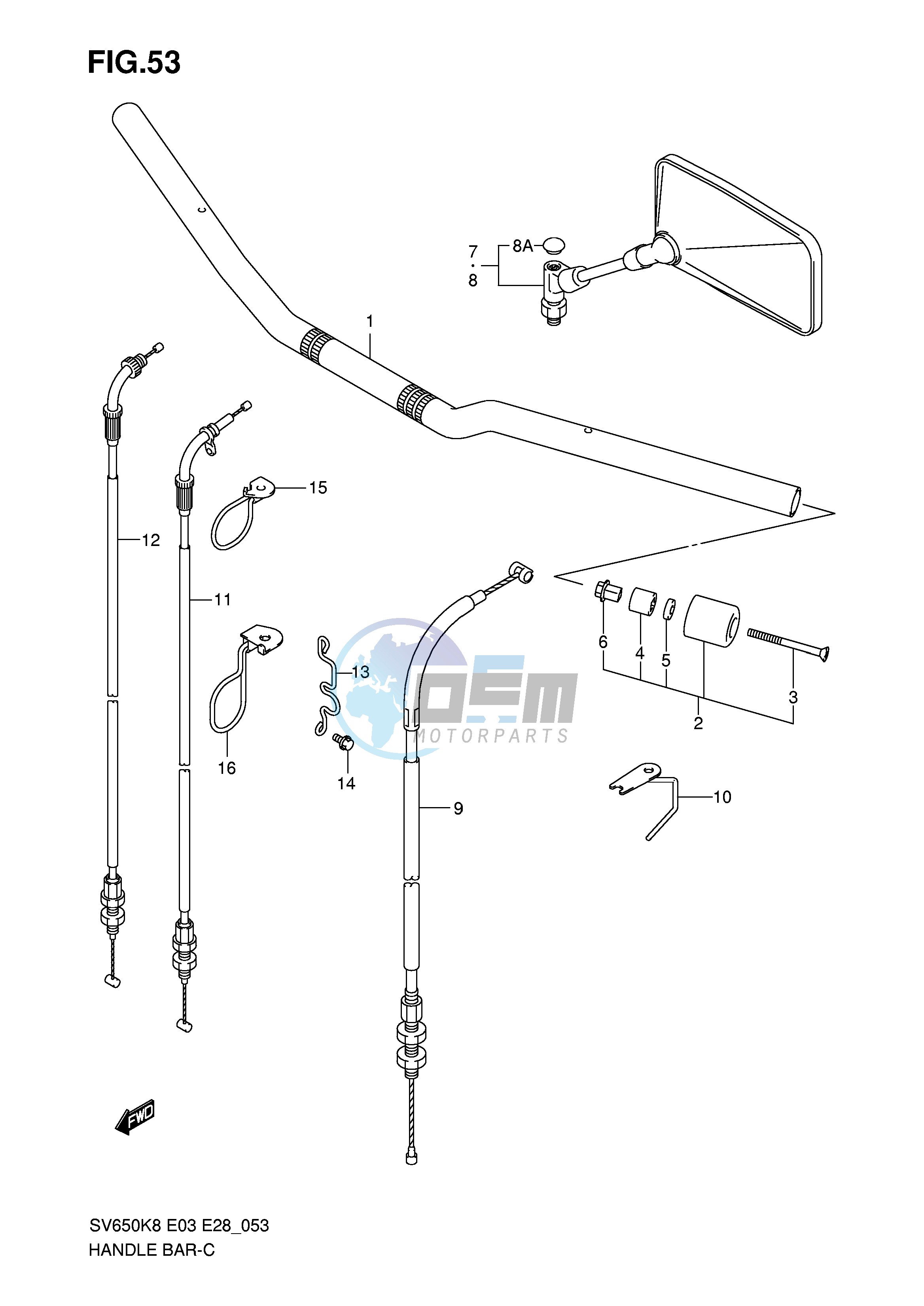 HANDLEBAR (SV650 A)