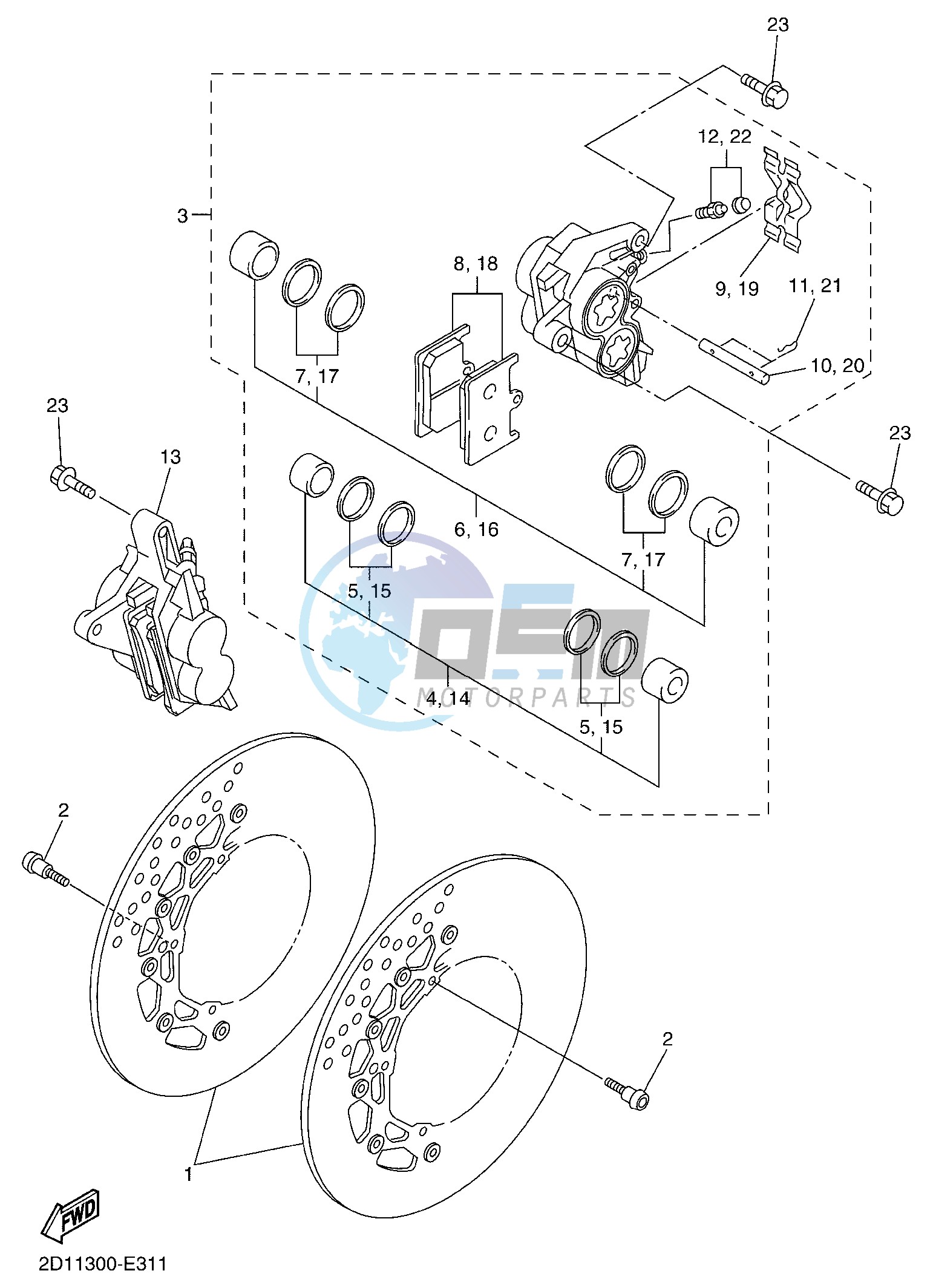 FRONT BRAKE CALIPER