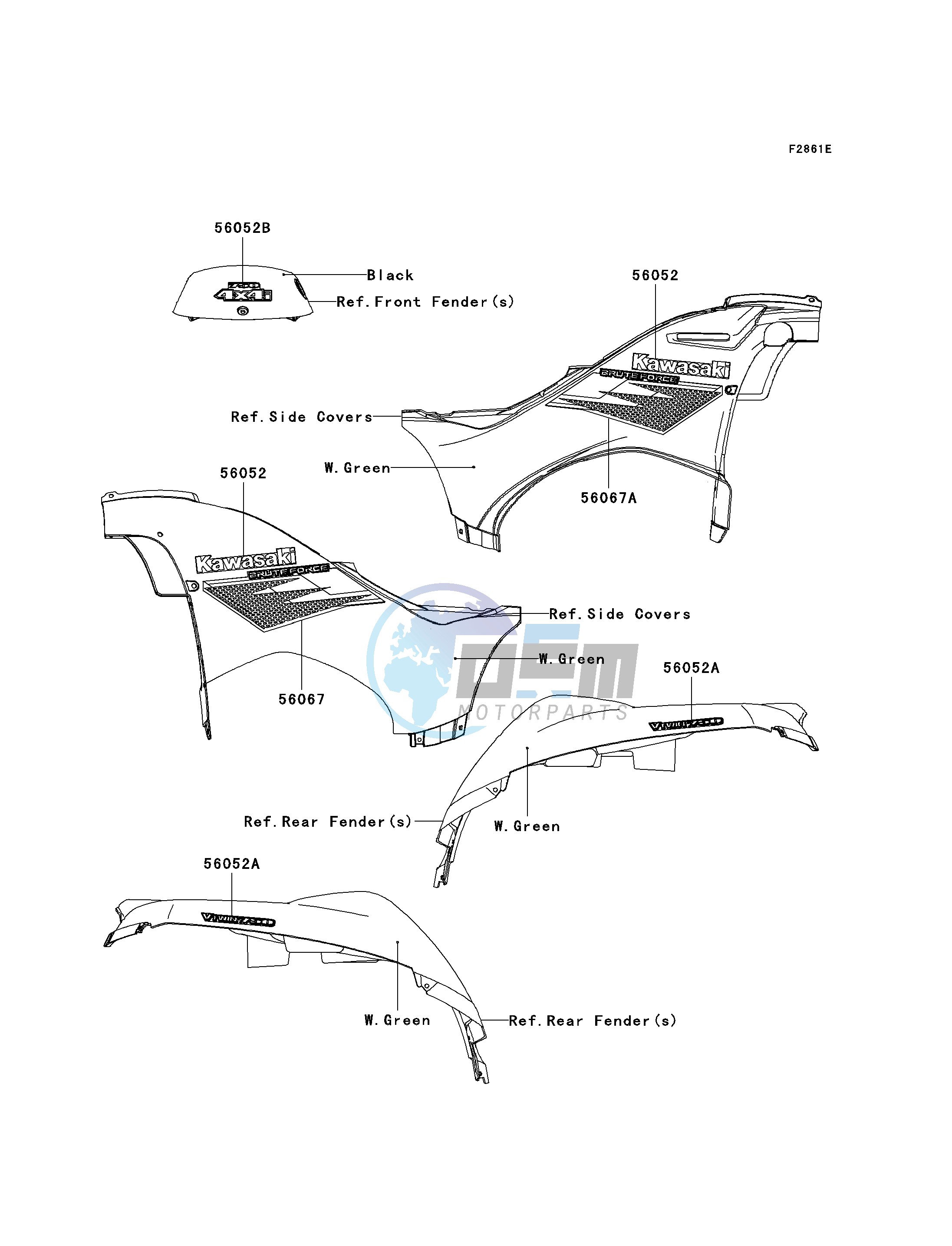 DECALS-- W.GREEN- --- A7F- -
