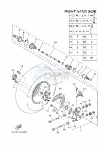 YFM700FWAD GRIZZLY 700 EPS (BDEB) drawing REAR WHEEL 2