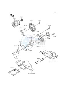 KX250F KX250ZGF EU drawing Oil Pump