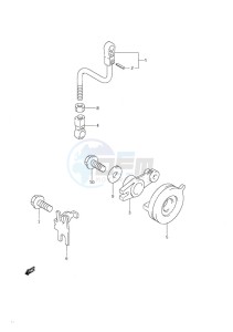 DF 9.9 drawing Throttle Control Non-Remote Control