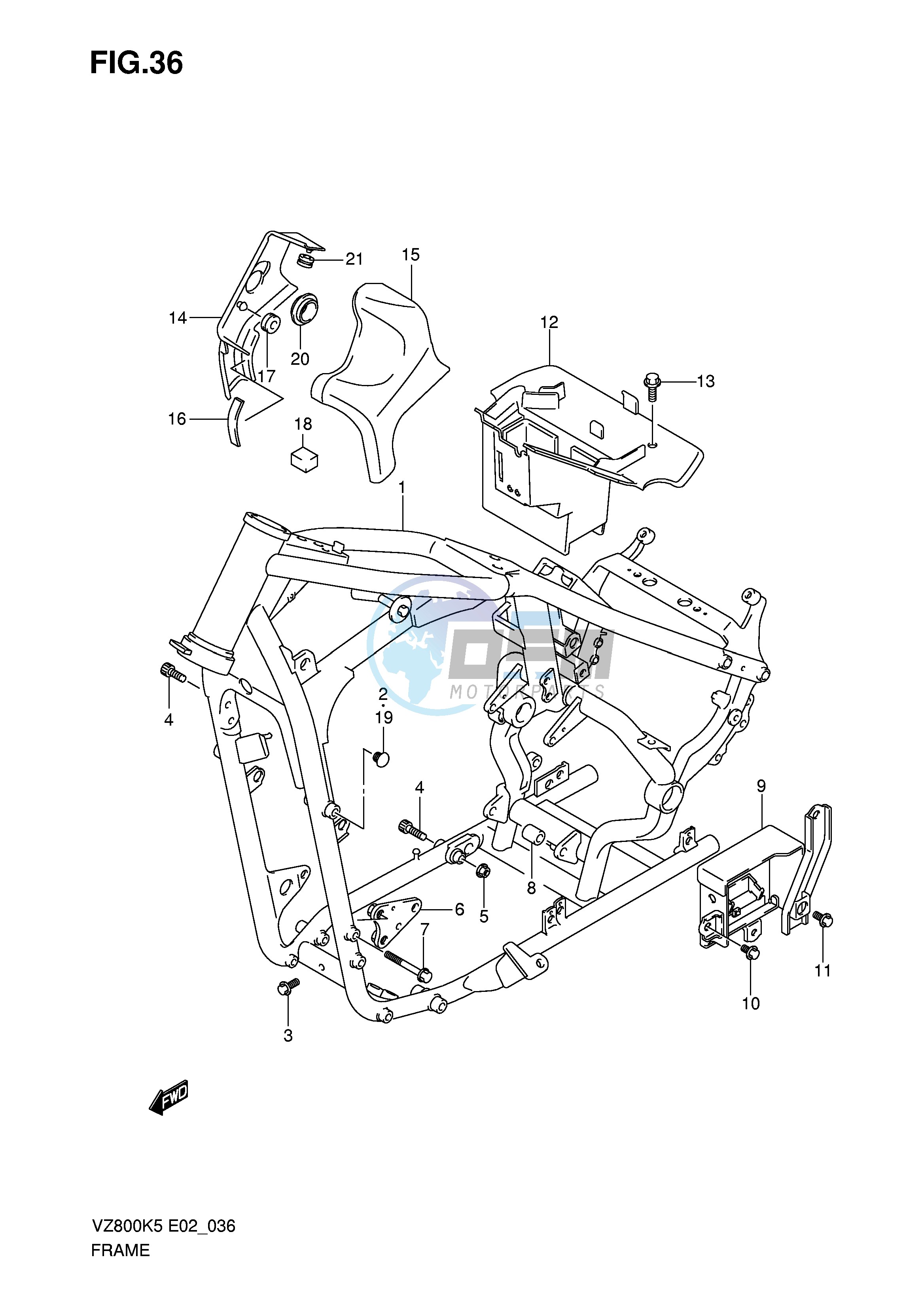 FRAME (MODEL K5 K6 K7 K8)