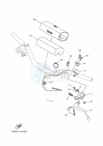 YZ85LW YZ85 (B0G7) drawing HANDLE SWITCH & LEVER