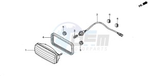 TRX350TM RANCHER drawing TAILLIGHT