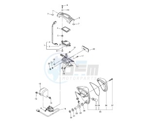 XVS A MIDNIGHT STAR 1300 drawing TAILLIGHT