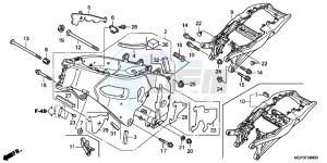 CBR1000RRD Fireblade - CBR1000RR UK - (E) drawing FRAME BODY