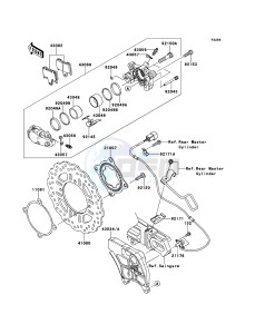 ZZR1400_ABS ZX1400FCF FR GB XX (EU ME A(FRICA) drawing Rear Brake