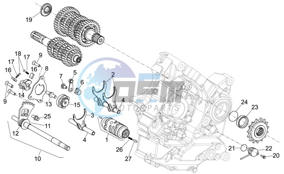 Gear box selector