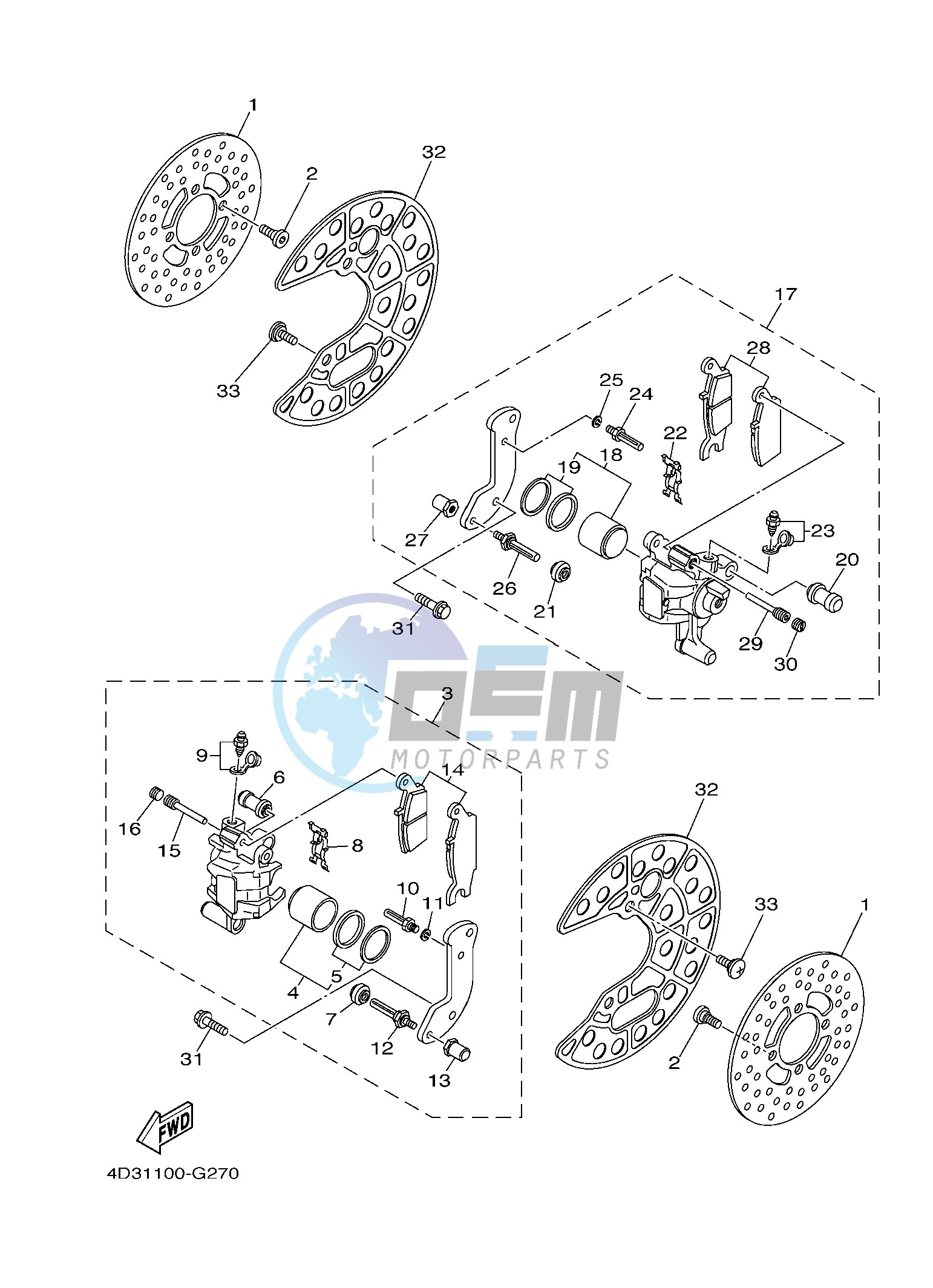 FRONT BRAKE CALIPER