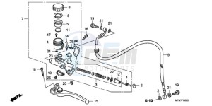 CB1000RA9 Europe Direct - (ED / ABS) drawing CLUTCH MASTER CYLINDER