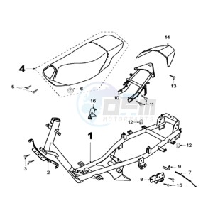 FIGHT LR drawing FRAME AND SADDLE