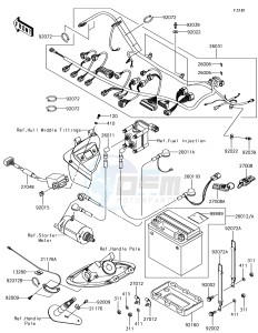 JET SKI STX-15F JT1500AJF EU drawing Electrical Equipment