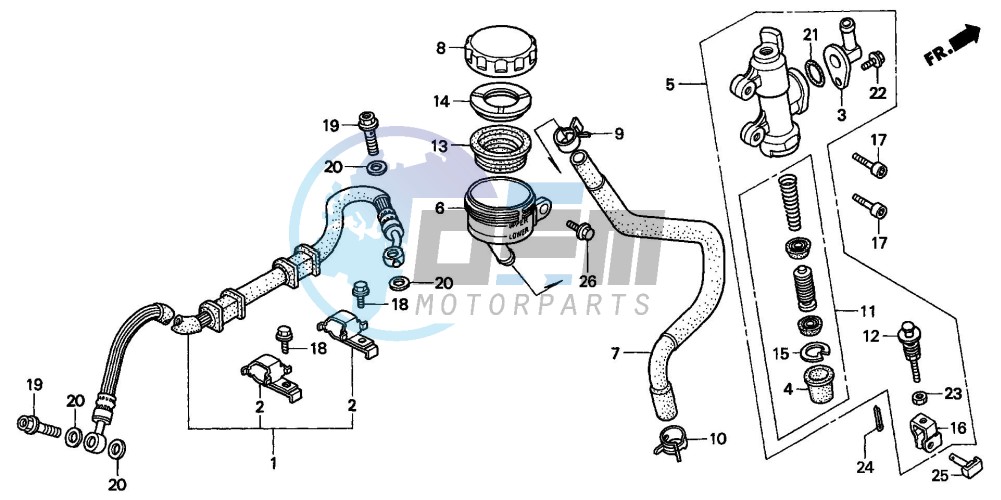 REAR BRAKE MASTER CYLINDER