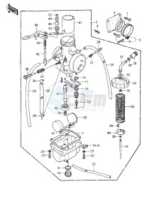 KDX 175 A [KDX175] (A1) [KDX175] drawing CARBURETOR -- 80 A1- -