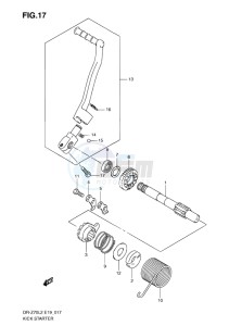 DR-Z70 EU drawing KICK STARTER