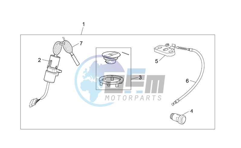 Lock hardware kit