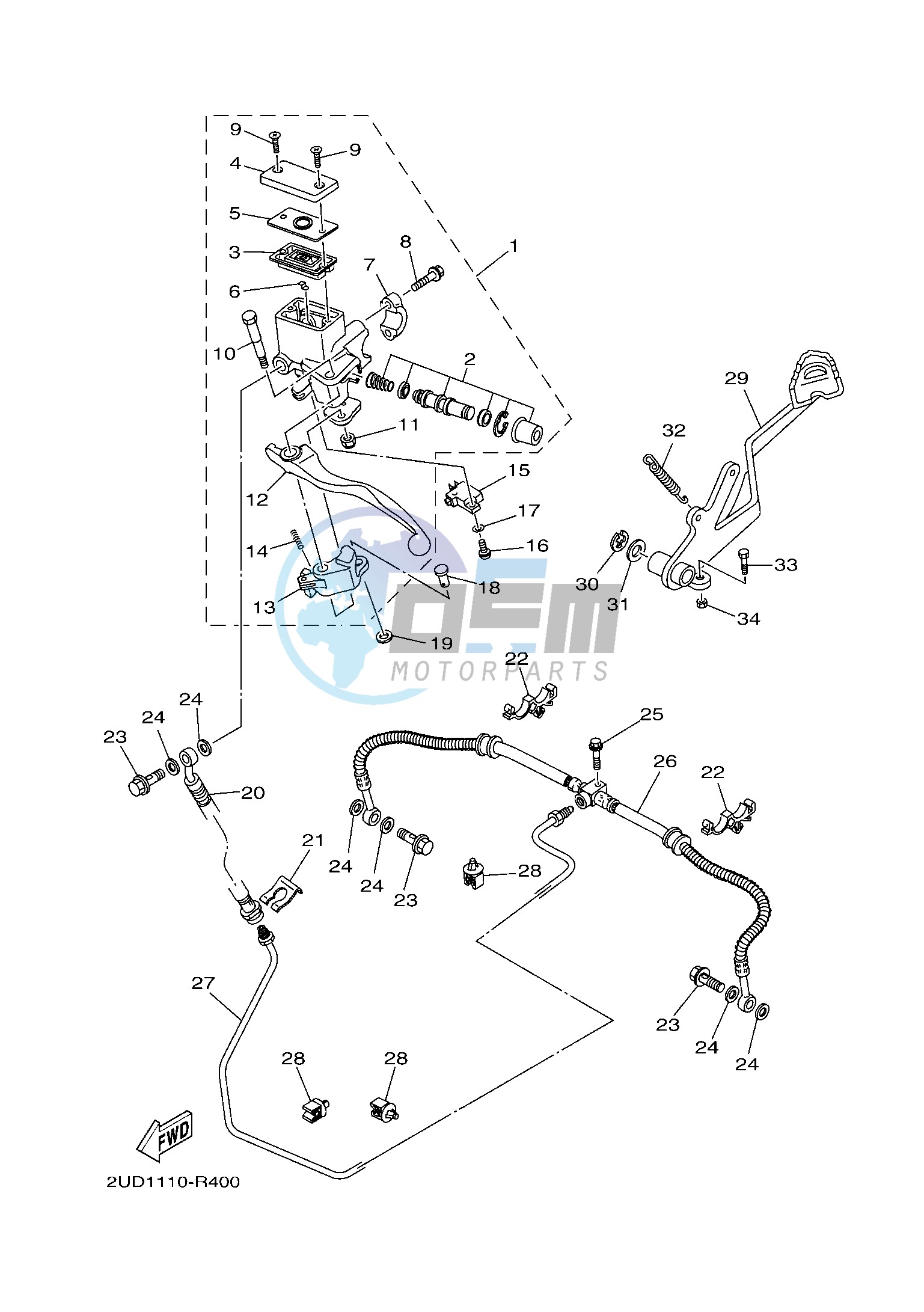 REAR MASTER CYLINDER