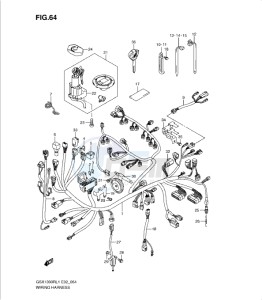 GSX1300R drawing WIRING HARNESS (GSX1300RL1 E14)
