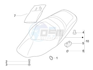 Nexus 250 SP e3 drawing Saddle seats - Tool roll